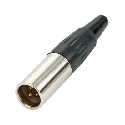 Mini XLR Male Plug For Mechanical Cable Mounting With Max Cable Section 0.5m㎡