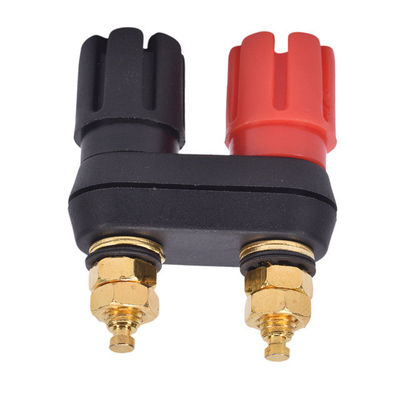 5mm Gold Plated Dual Binding Posts For Speaker Amplifier Red And Black Color